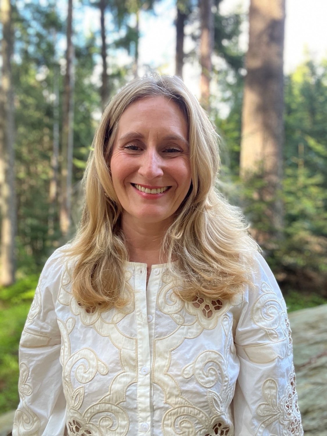 Michaela Christine Wolf in a forest
